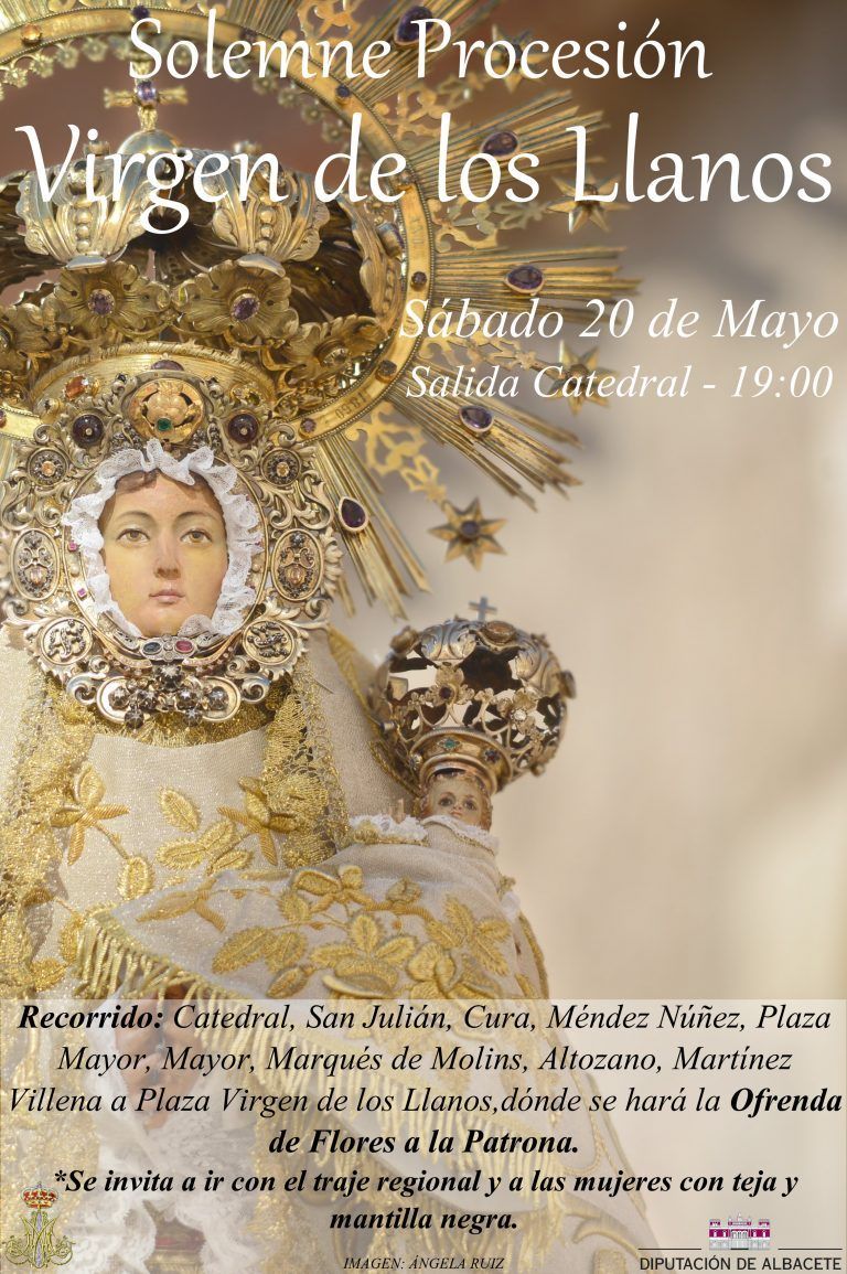Novedad Solemne Procesión Virgen de los Llanos y Ofrenda de Flores