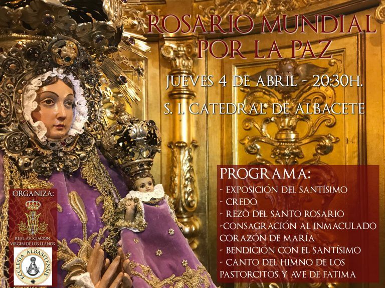 Jornada de Oración Mundial por la Paz y Rezo del Santo Rosario.
