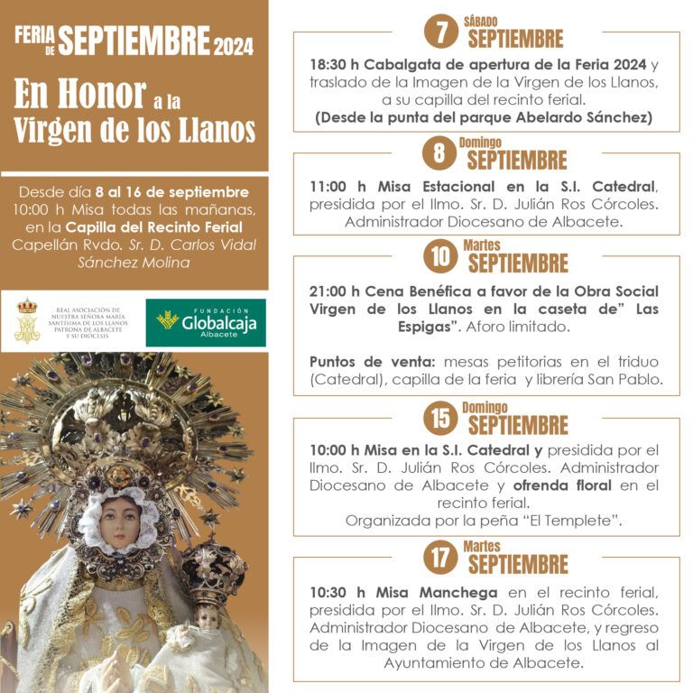 Feria de Septiembre 2024. En honor a la Virgen de los Llanos